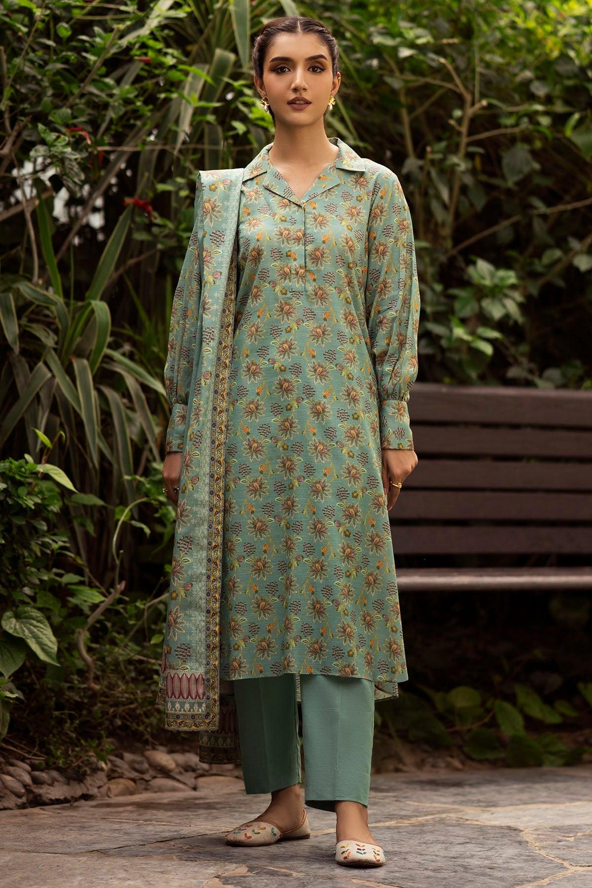 4361 A - Digital Printed Khaddar 3P