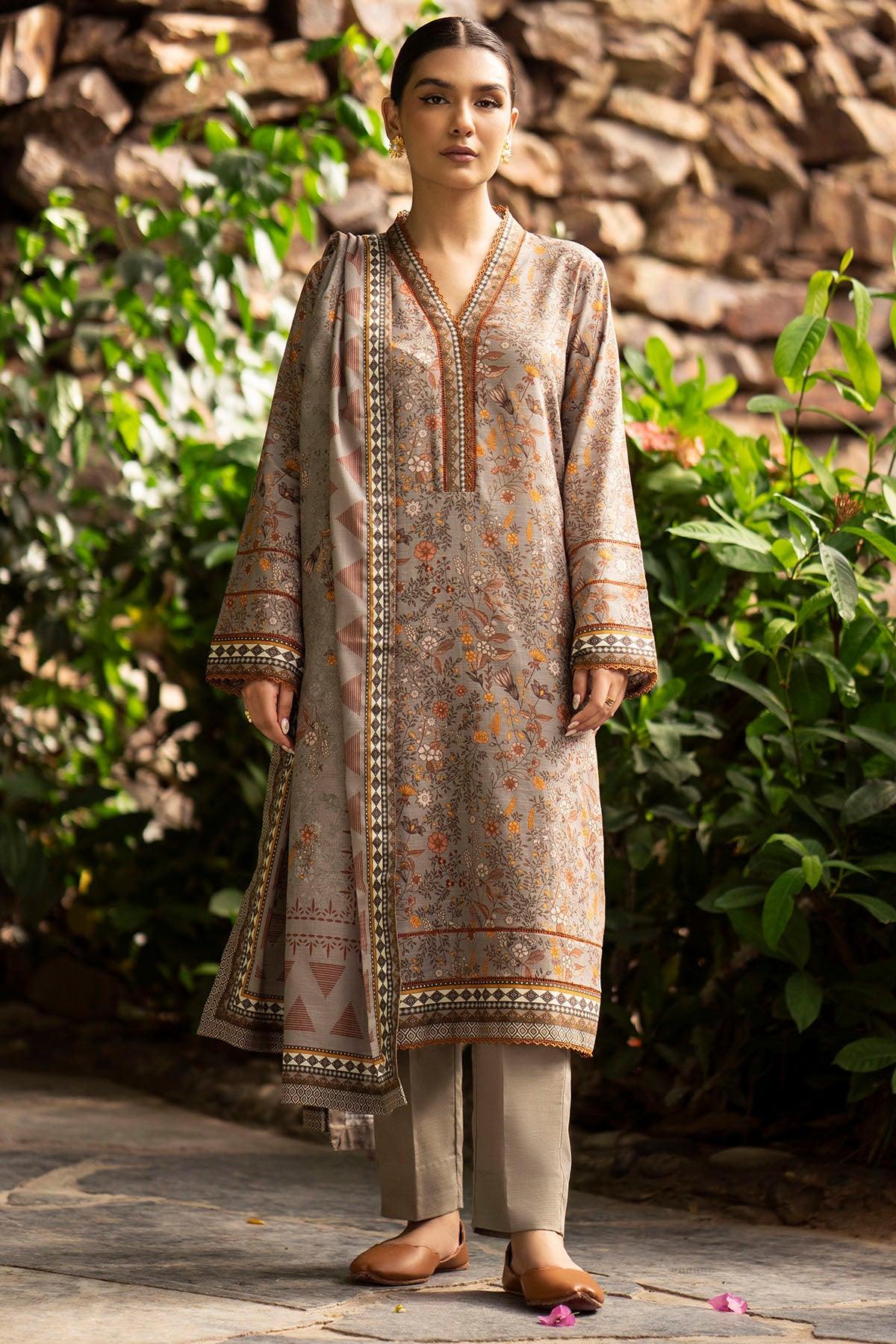 4365 A - Digital Printed Khaddar 3P