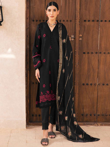 Nisa D#02 - Eid Embroidered 3P-Lawn