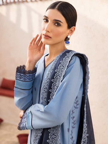 Nisa D#05 - Eid Embroidered 3P-Lawn