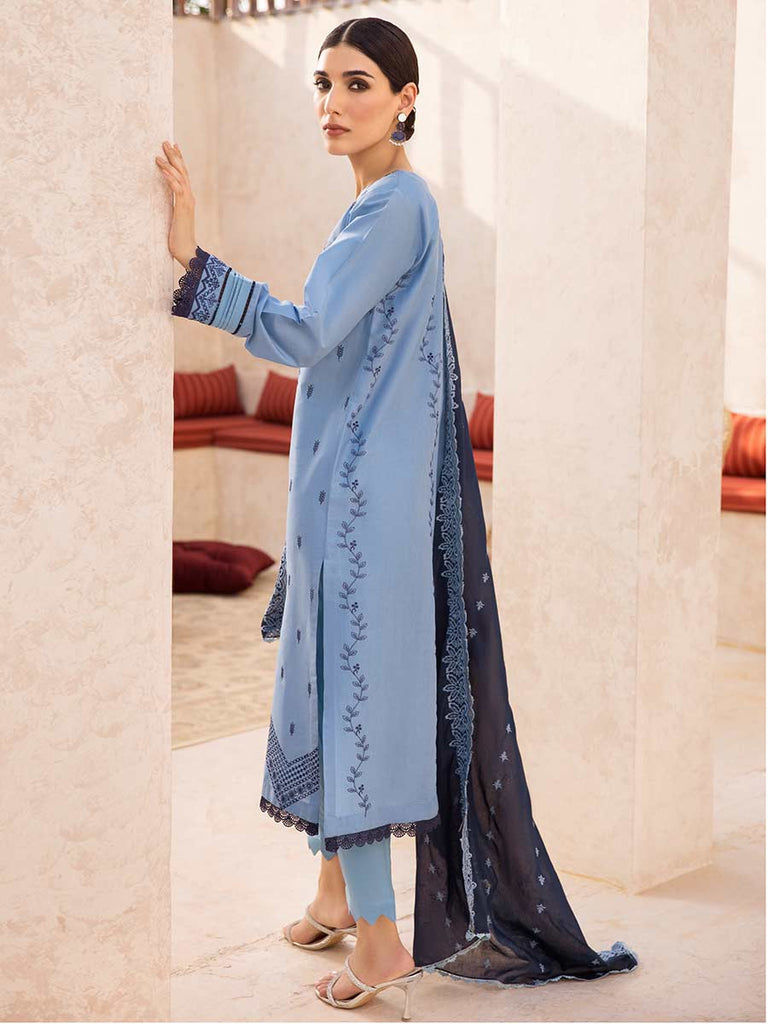Nisa D#05 - Eid Embroidered 3P-Lawn