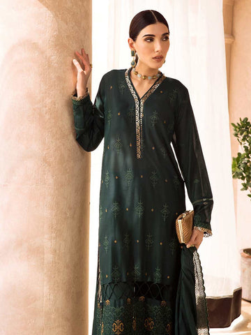 Nisa D#11 - Eid Embroidered 3P-Lawn