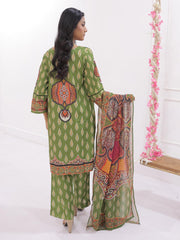 Amber Stitched 3 Pc (Olive Green)