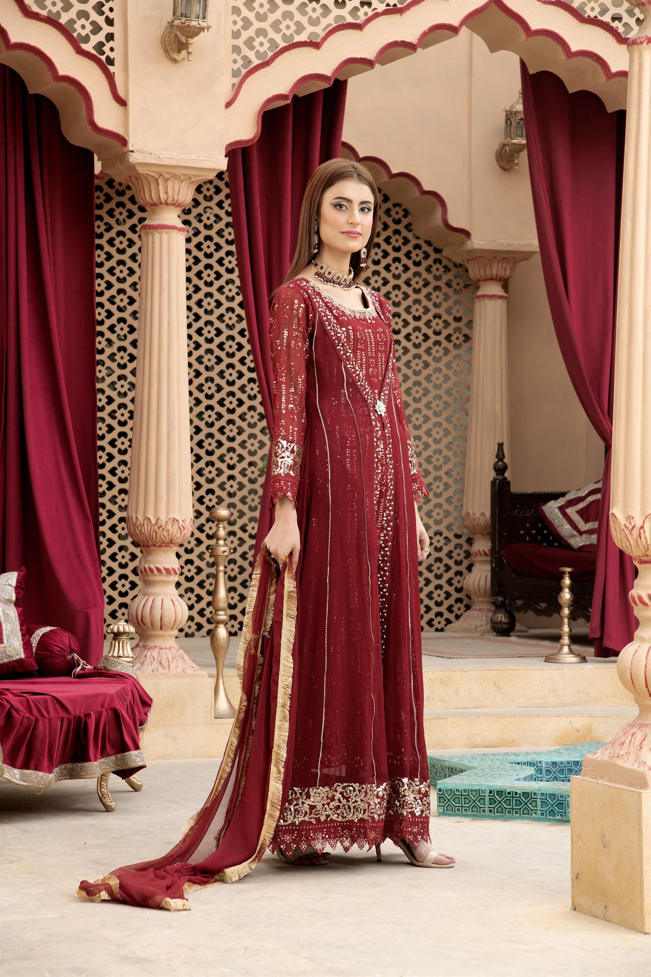 KURTI-B-005-MEHROON