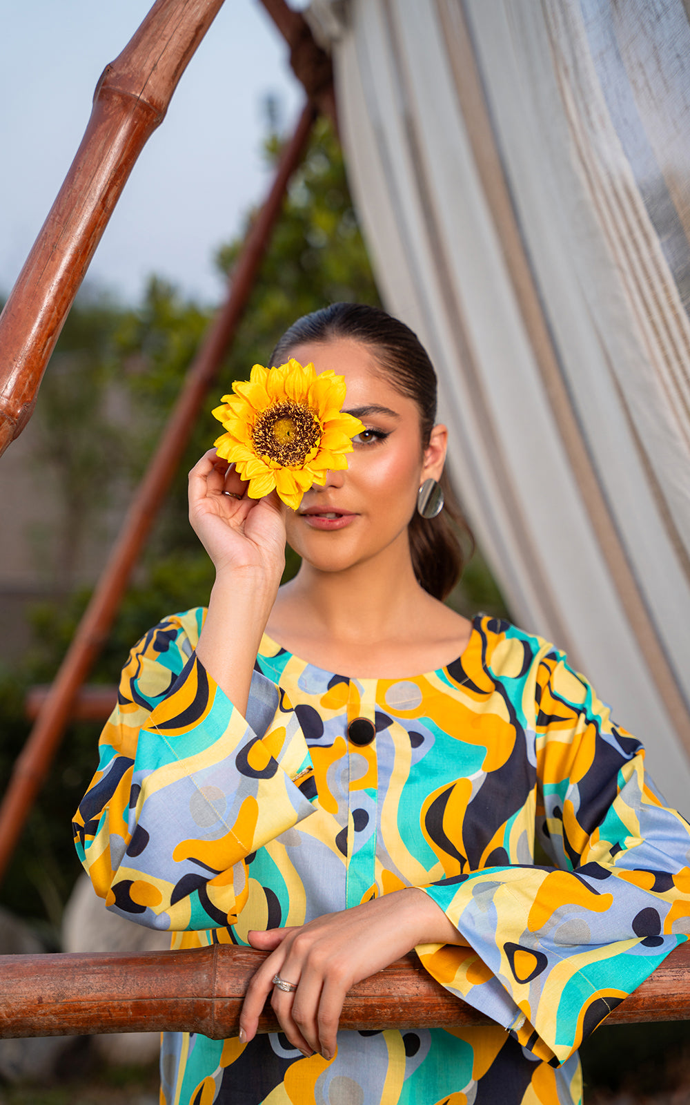 2PC Unstitched -Lawn PR04-YLW