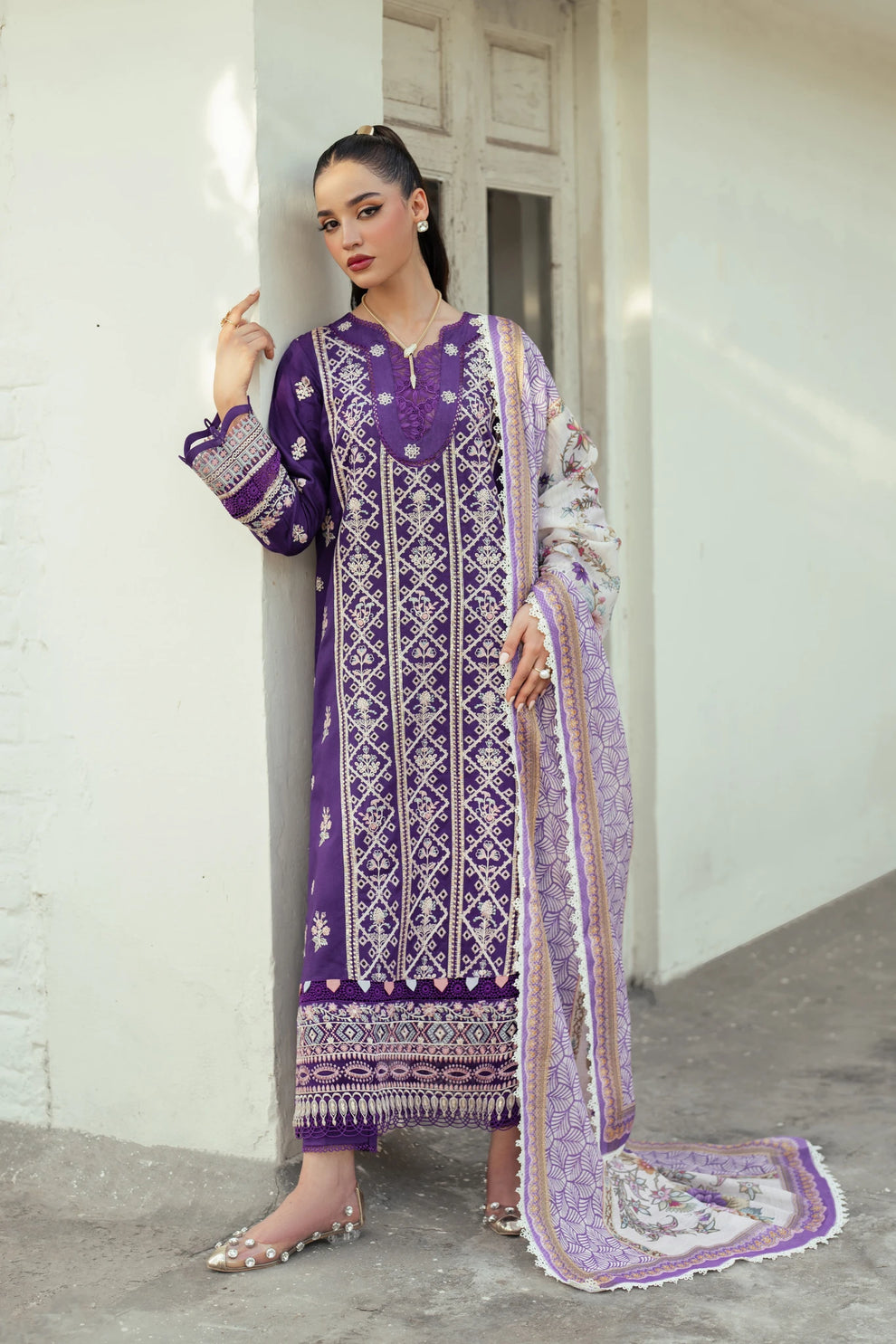 Aymeen - 3P Embroidered Viscose