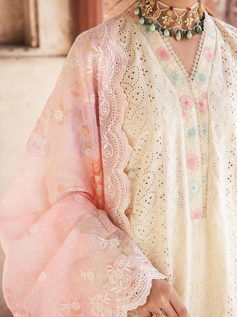 2-A | Karandi Embroidered Chikankari 3P