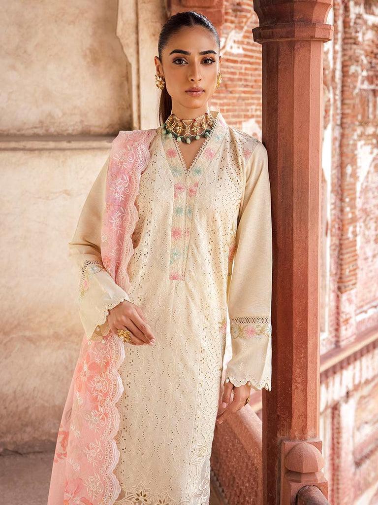 2-A | Karandi Embroidered Chikankari 3P