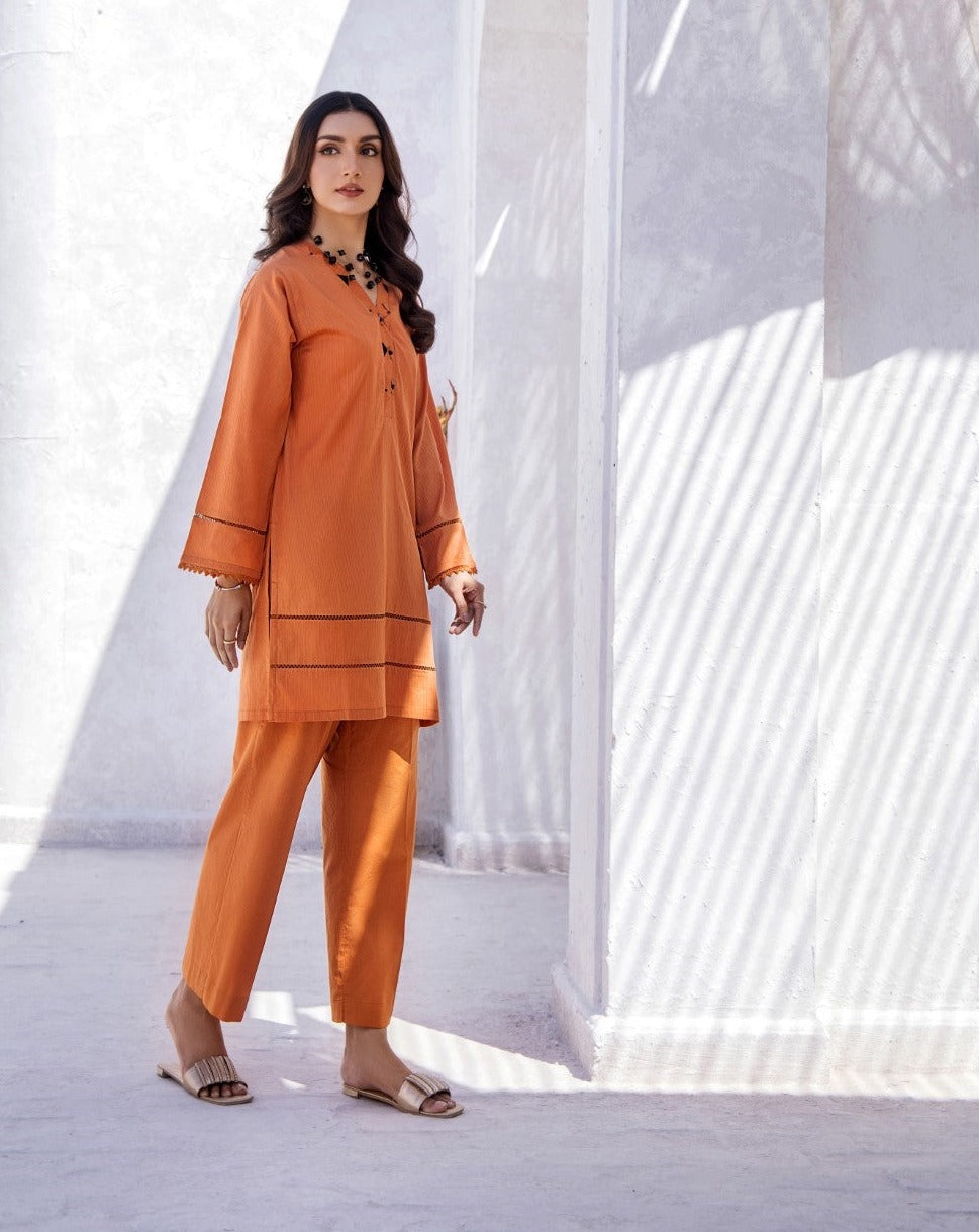 Rustic Noir Lawn 2PC Co-Ord Set