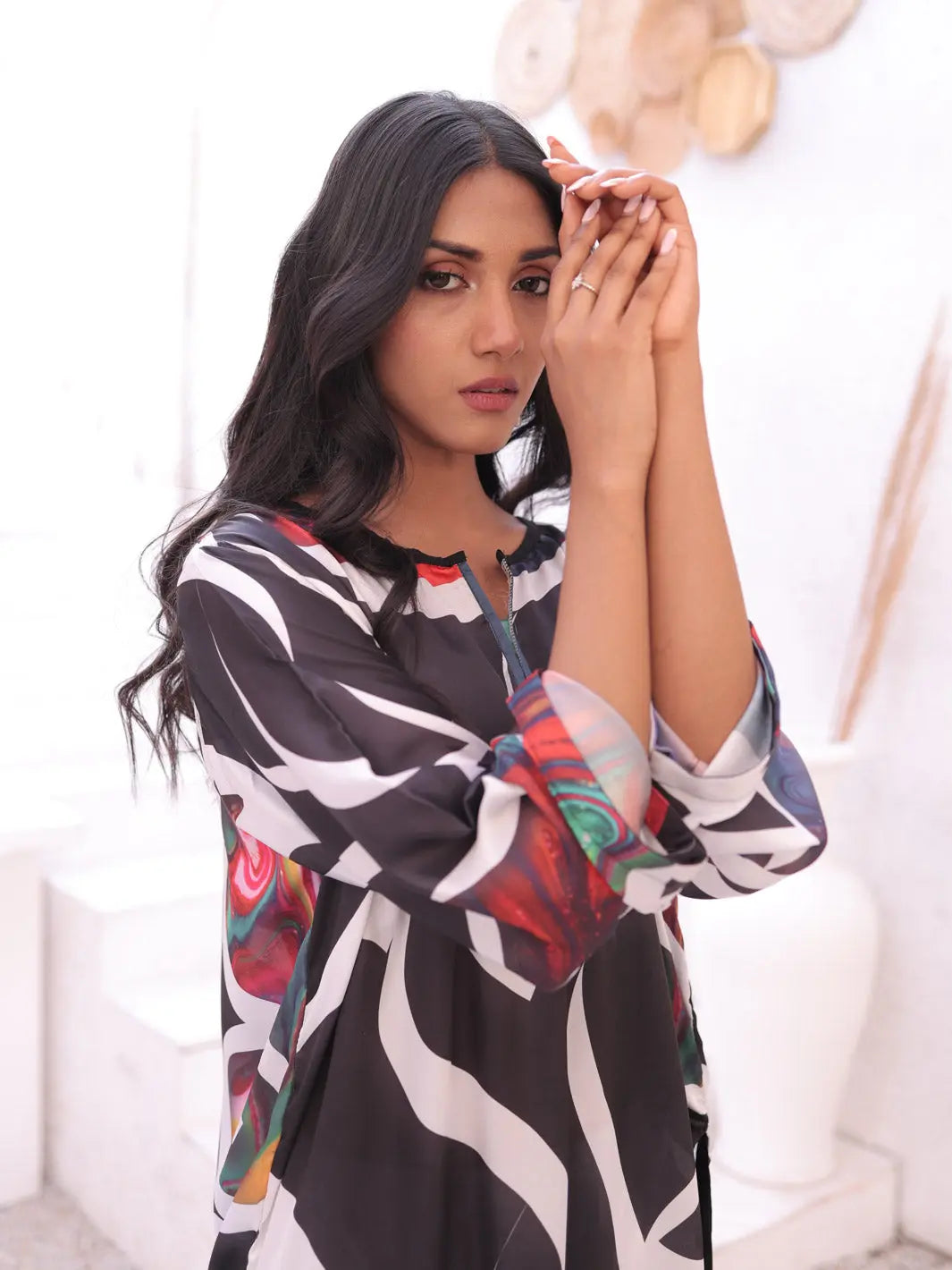 gulzaar shirt (crape) ladies
