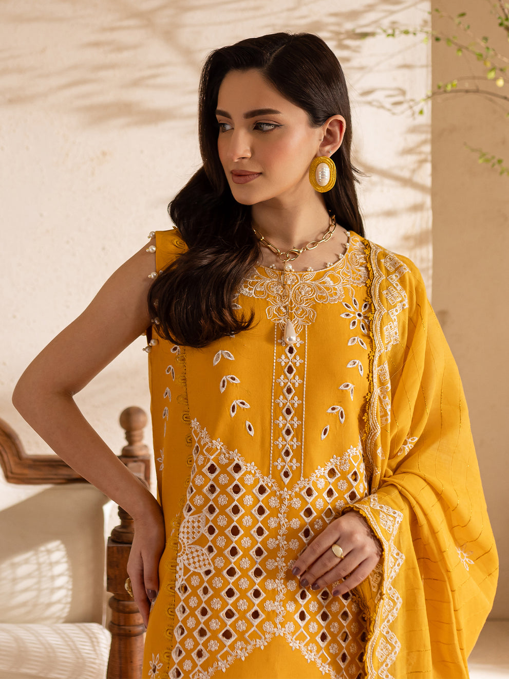 SG-13 - Embroidered Lawn 3P