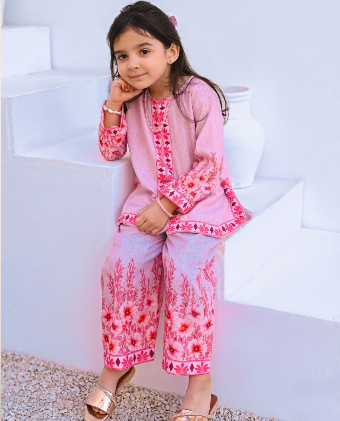Kid Pink Co'ord