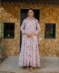 Cream blush frock