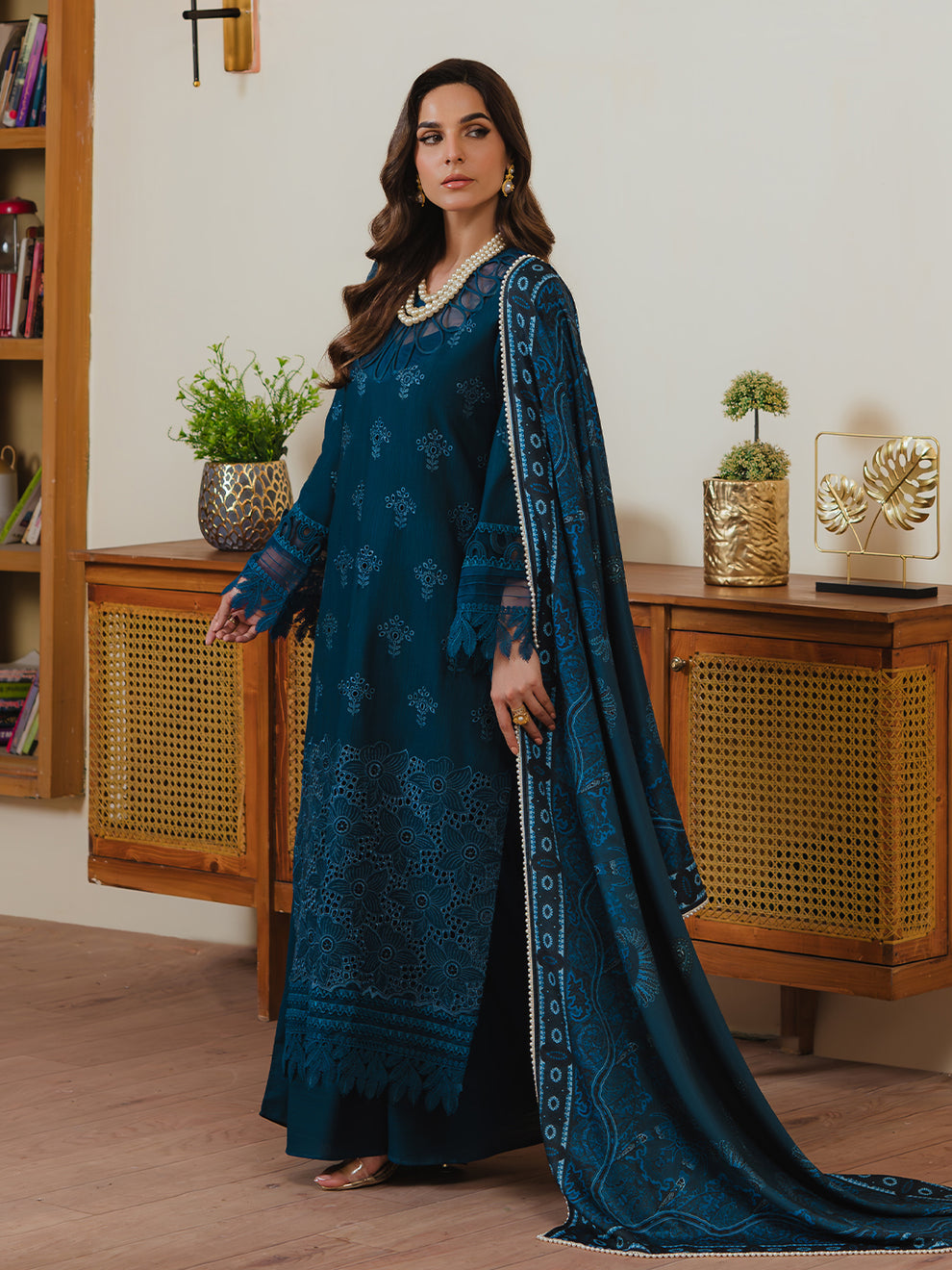 SK-04A - 3P Embroidered Khaddar