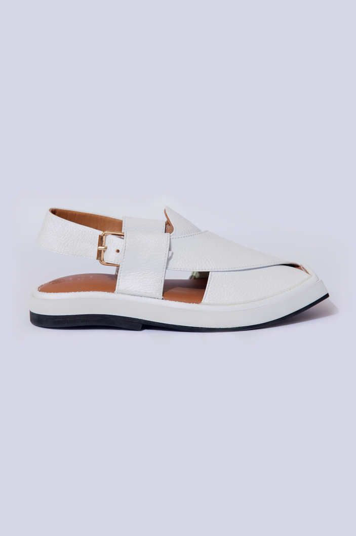 White Kaptaan Chappal