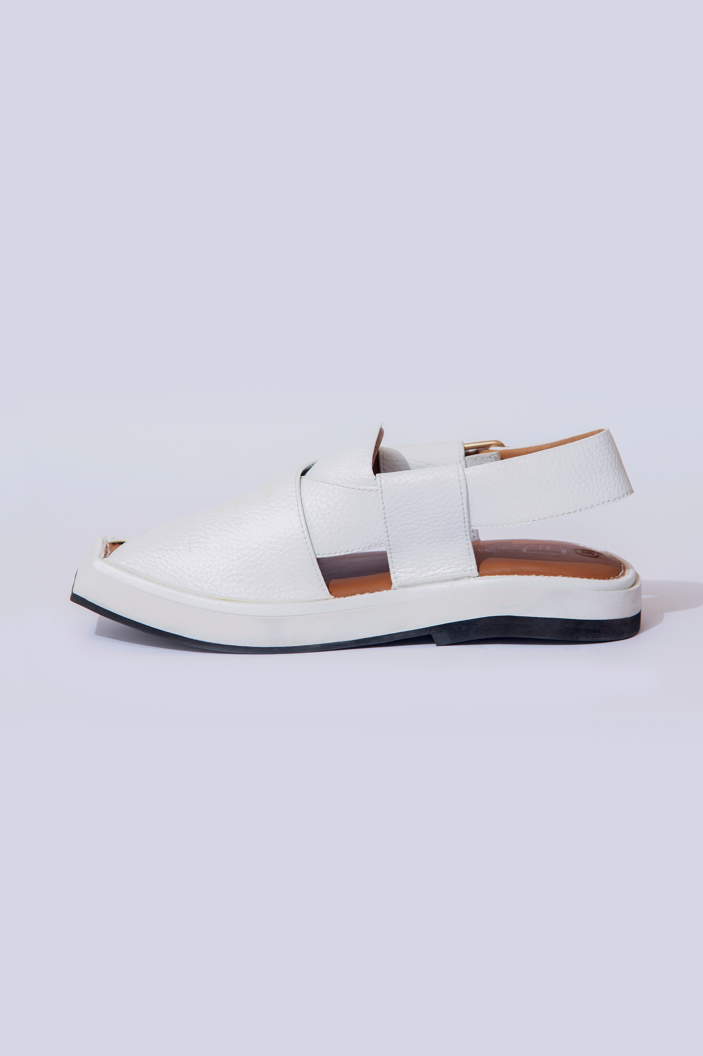 White Kaptaan Chappal