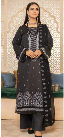 110 - Eid Embroidered 3p - Lawn