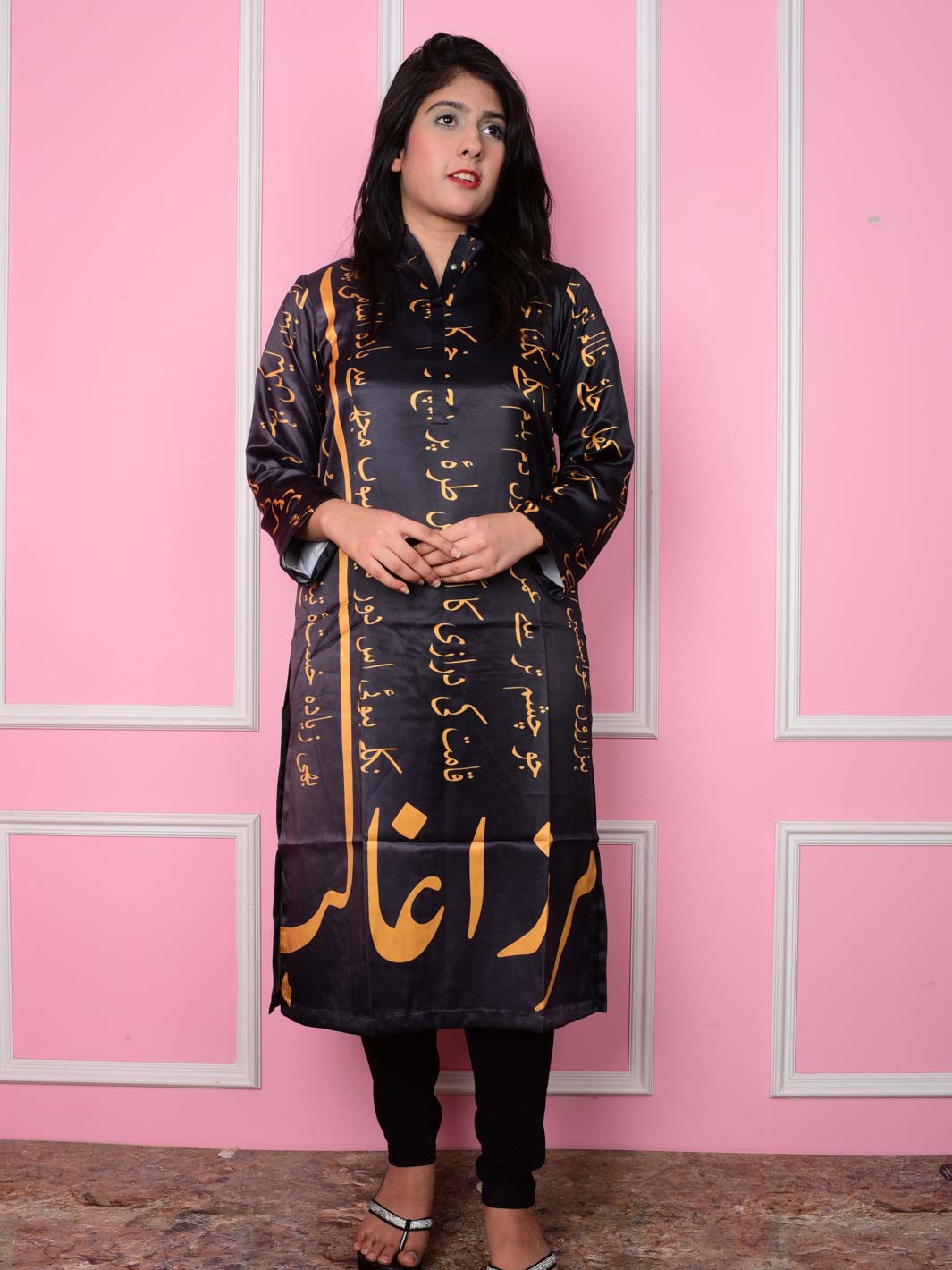 Ghalib ki  khuahish Shirt (Silk)