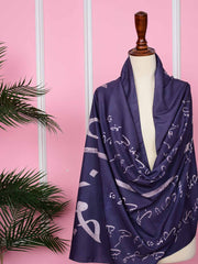 Jaun Elia Stole (Voilet Blue)