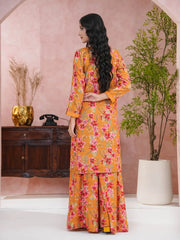 Neena | Gharara Set | Orange Tngmdstore