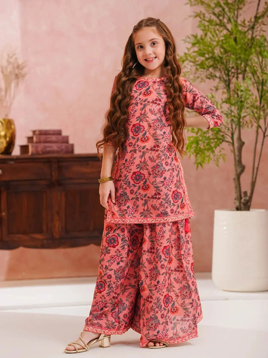 Sargoshi-Kid | Gharara Set | Pink Tngmdstore
