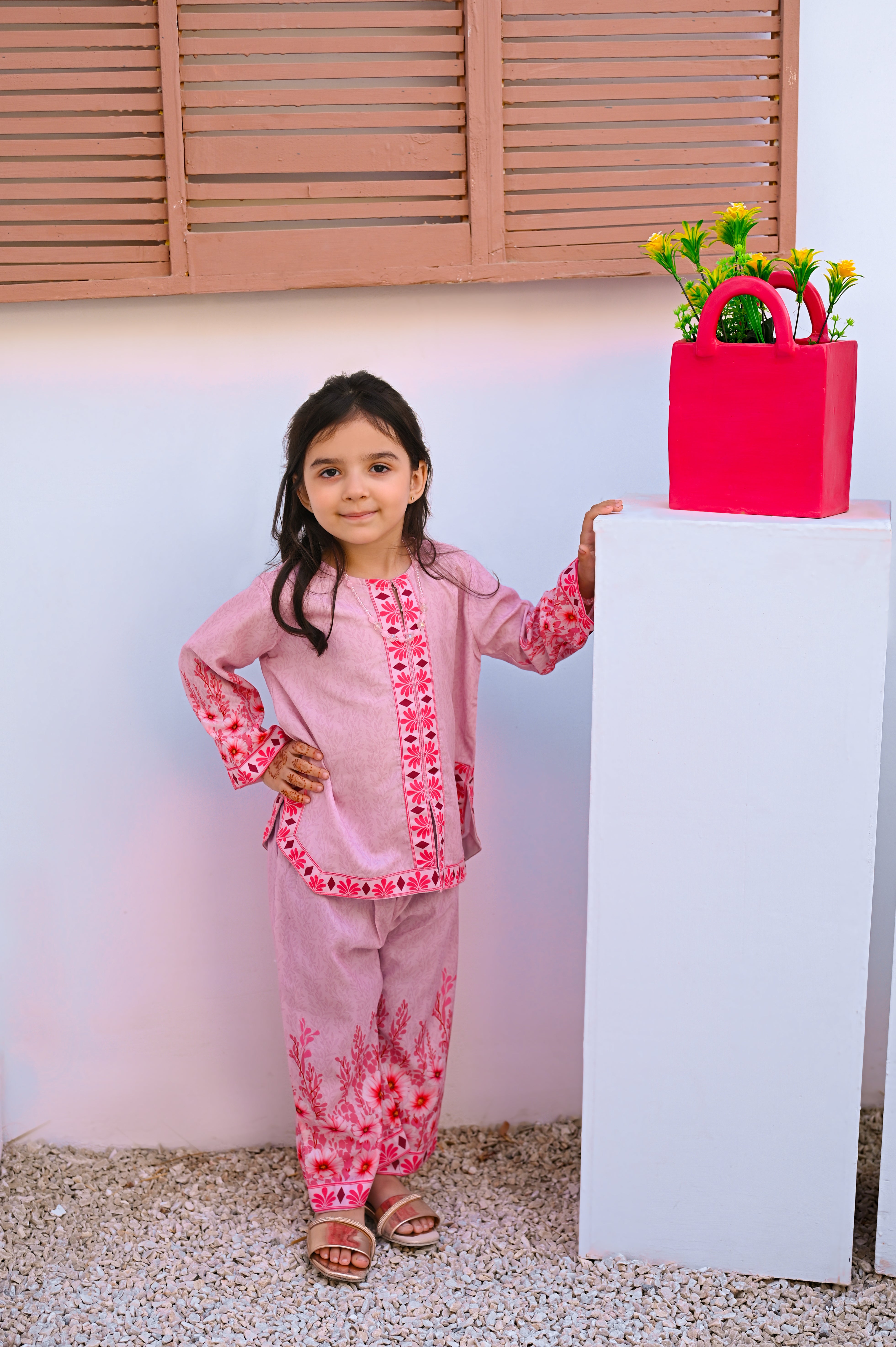 Kid Pink Co'ord