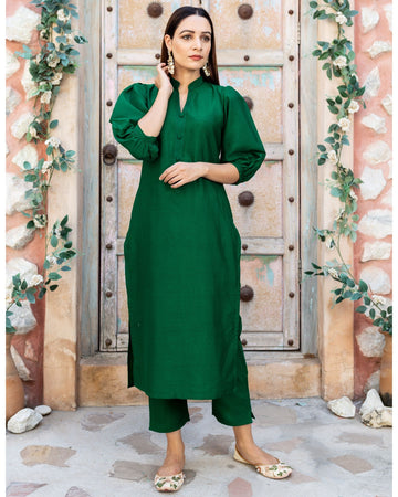 Green Katan Silk Set D2011