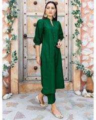 Green Katan Silk Set