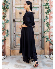 Black Flared Angrakha Set D2023