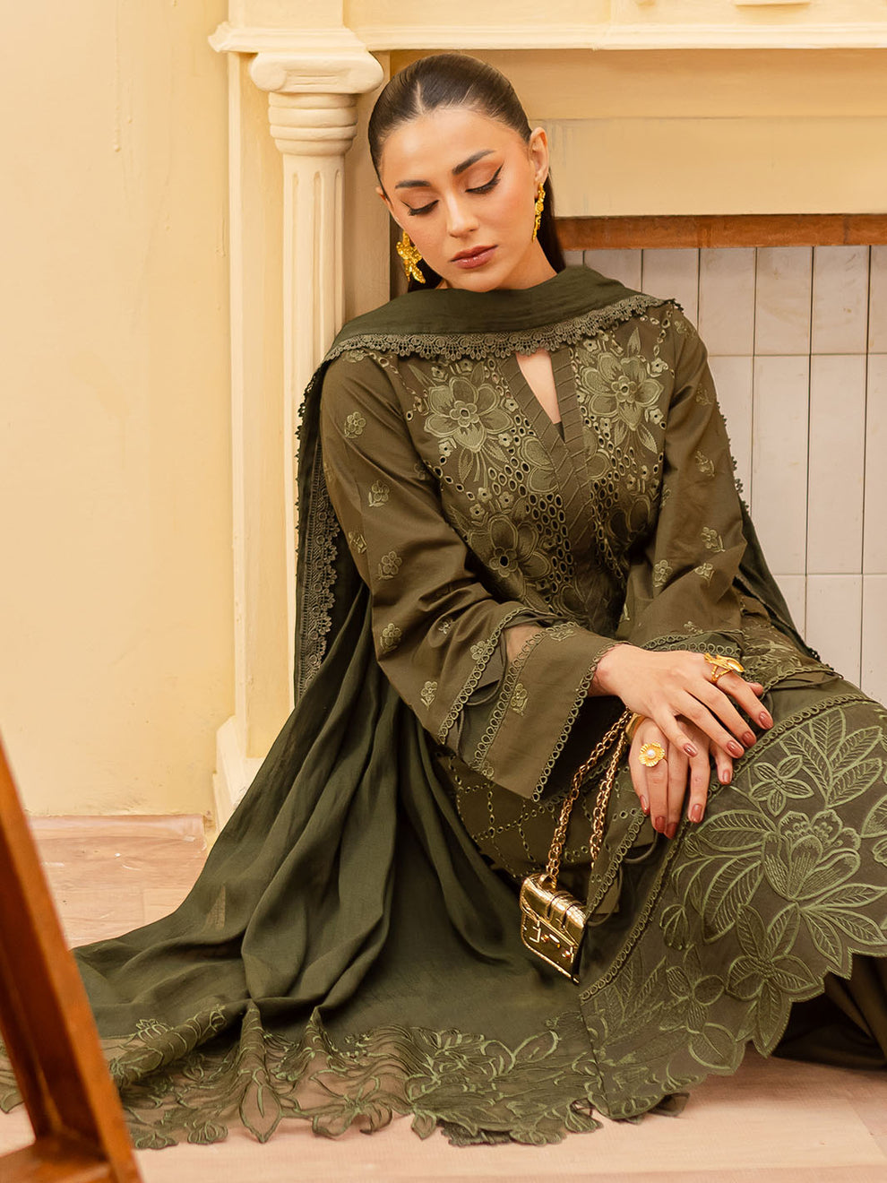 VALERIA | 3 PC Embroidered Lawn