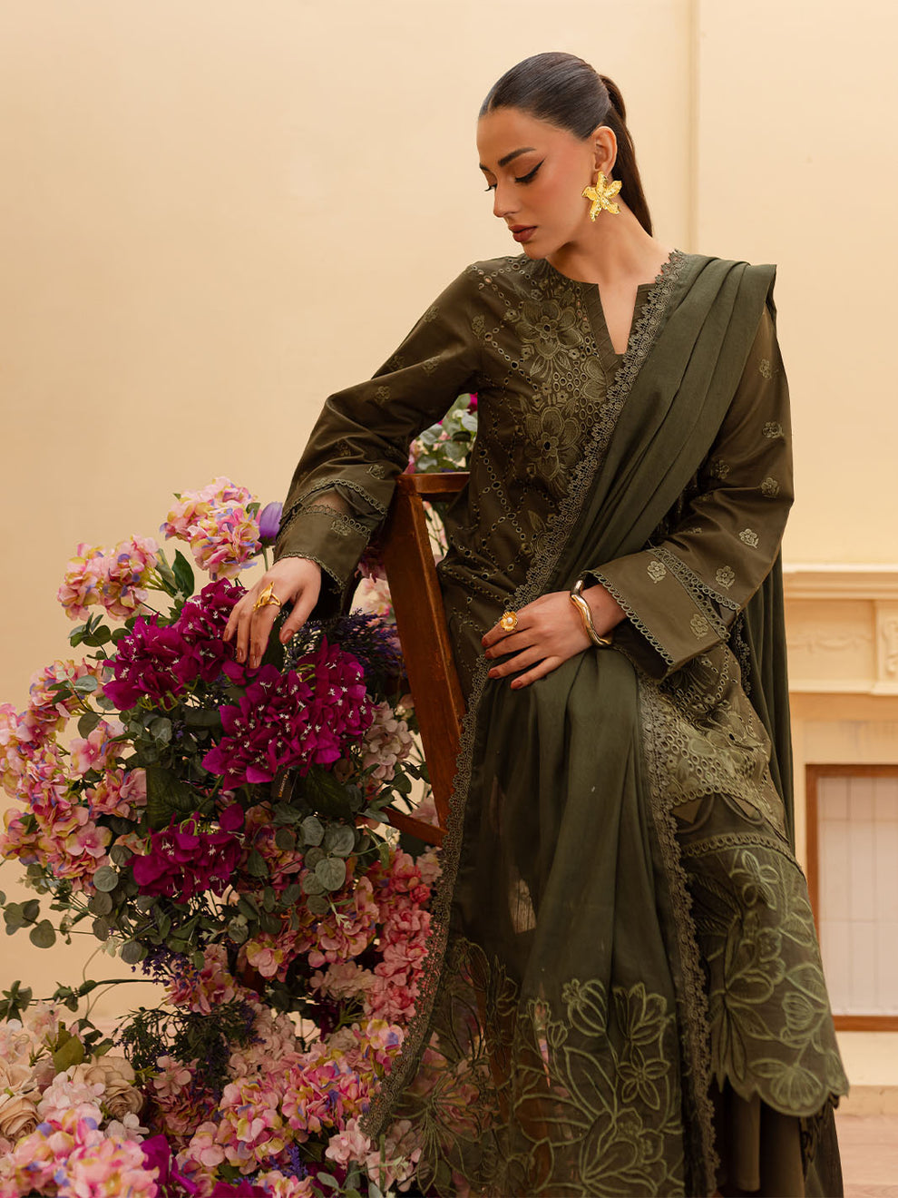 VALERIA | 3 PC Embroidered Lawn