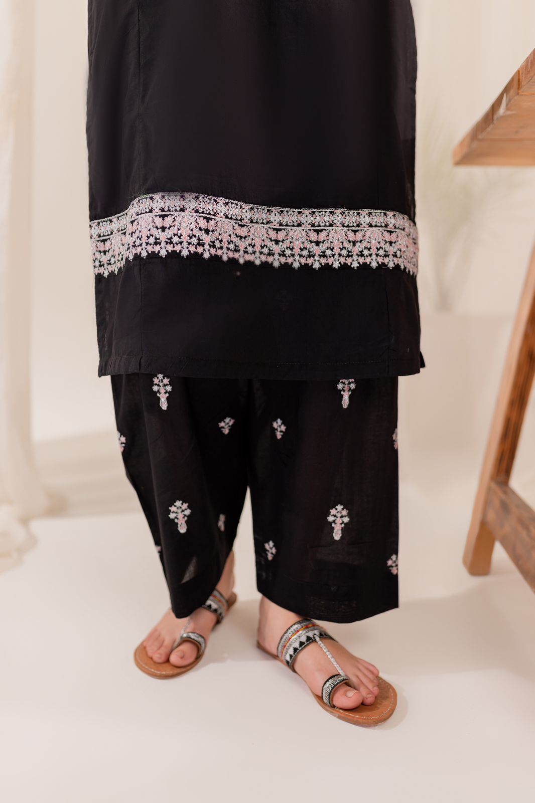 Winters 2PC Embroidered Dress- EB07