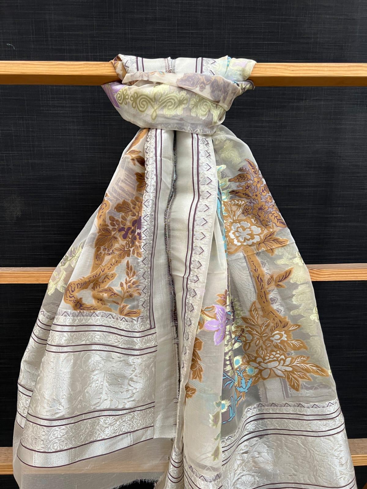 Organza Jacquard Fancy Shawl