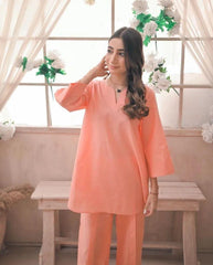 Peach Two Piece Dress