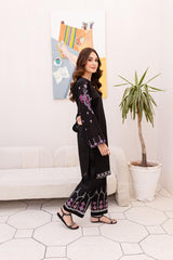 2PC Embroidered Dress- 1003