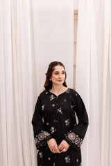 2PC Embroidered Dress- 1007