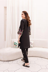 2PC Embroidered Dress- 1009