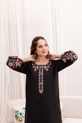 2PC Embroidered Dress- 1009