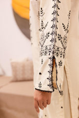 2PC Embroidered Dress- 1051