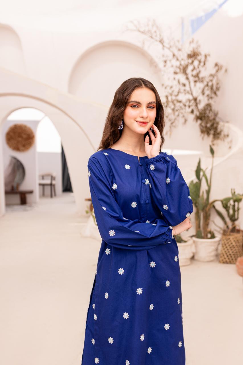 Lawn 2PC Embroidered Dress- 1042