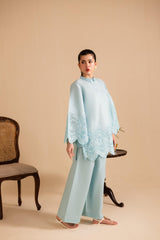 Schiffli Embroidered Co-Ord - 1152