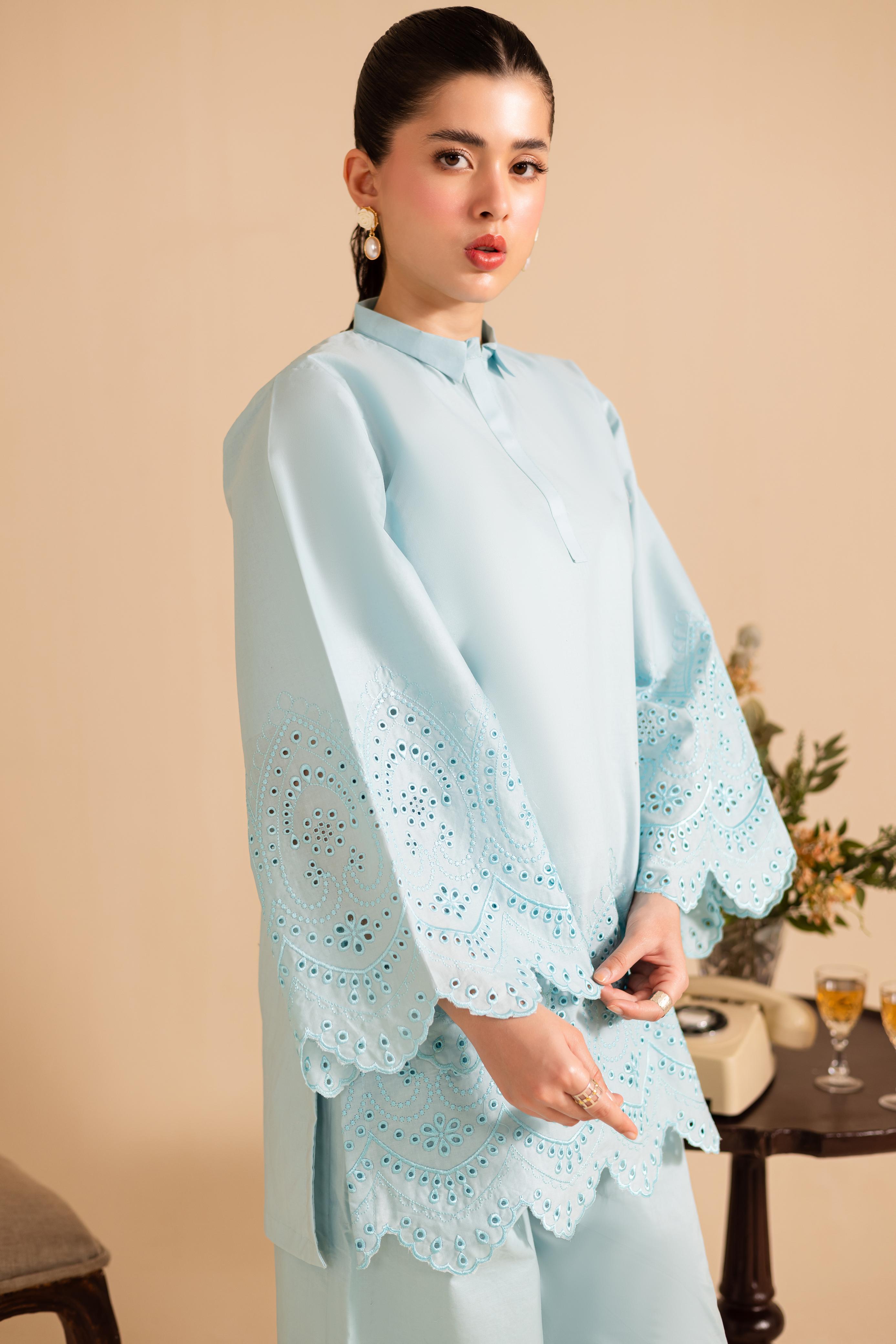 Schiffli Embroidered Co-Ord - 1152