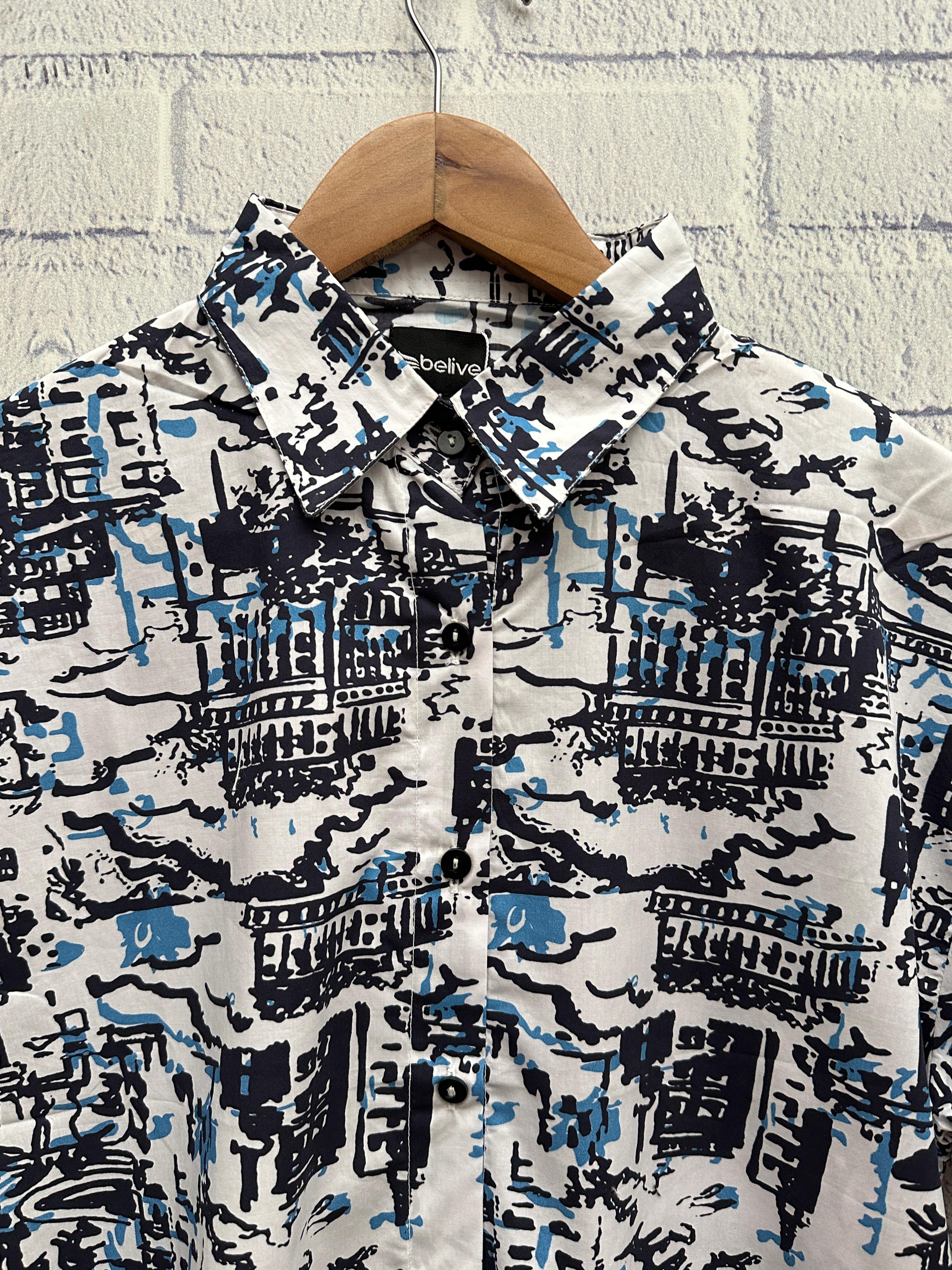 BY 15 | Printed Cotton Shirt