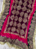 Mulberry Embellished Raw Silk Set