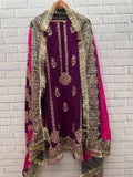 Mulberry Embellished Raw Silk Set