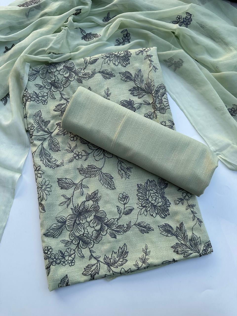 BRZ 006 - Karandi Embroidered 3PC Suit