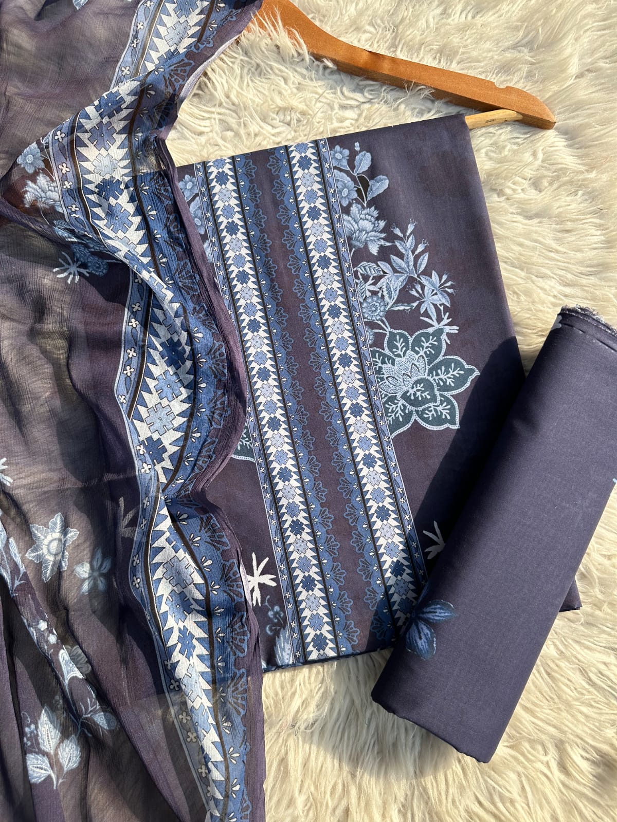 BW2 - Bin Waheed Unstitched 3 Piece Lawn