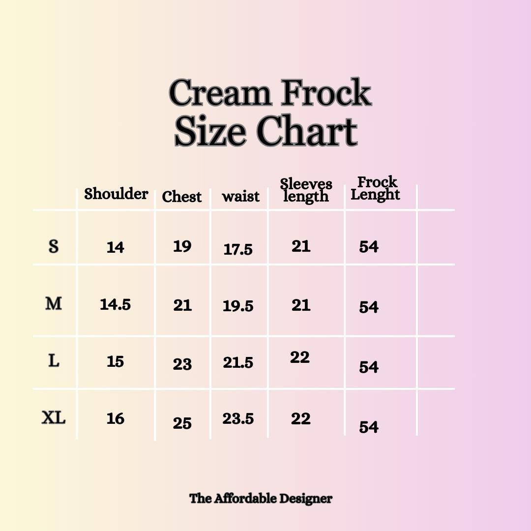 Cream blush frock