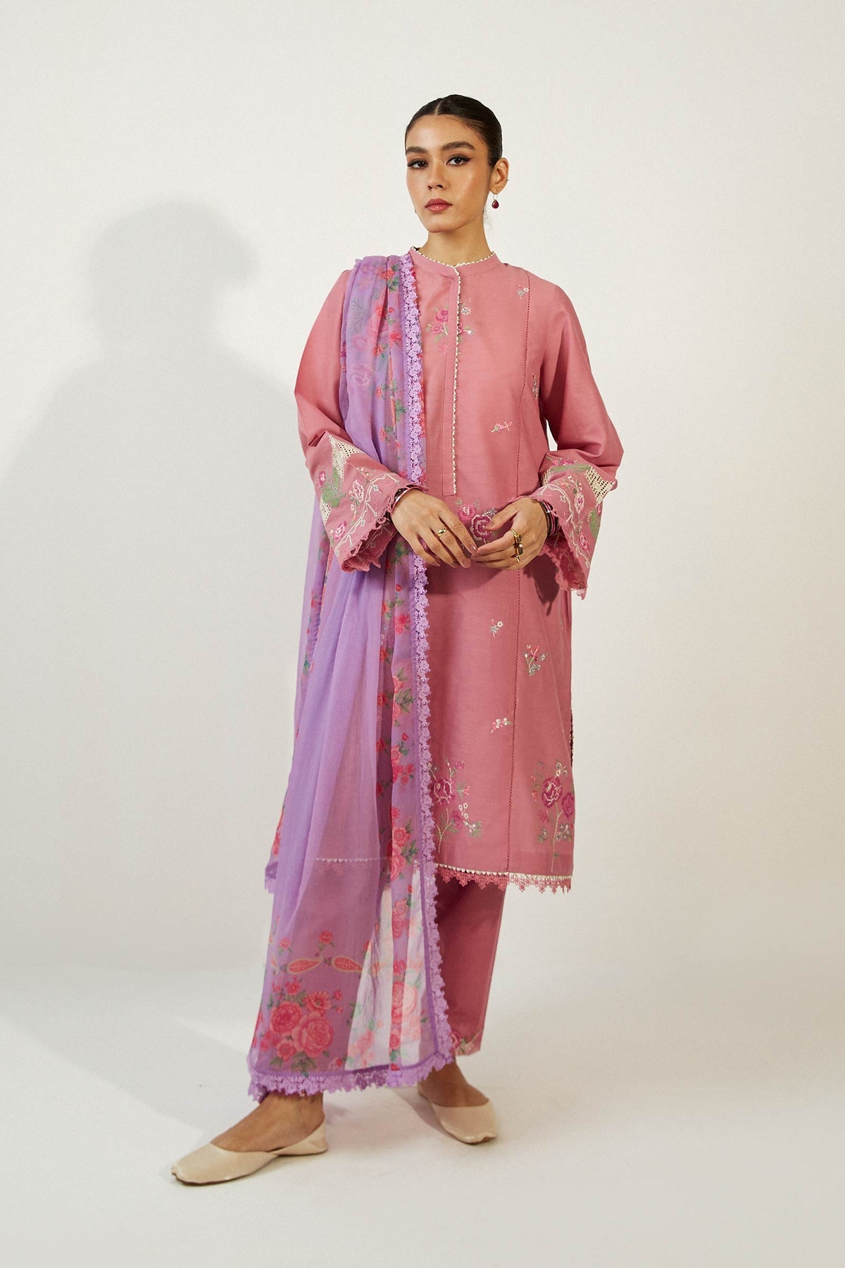 2B - Eid Embroidered Lawn 3P
