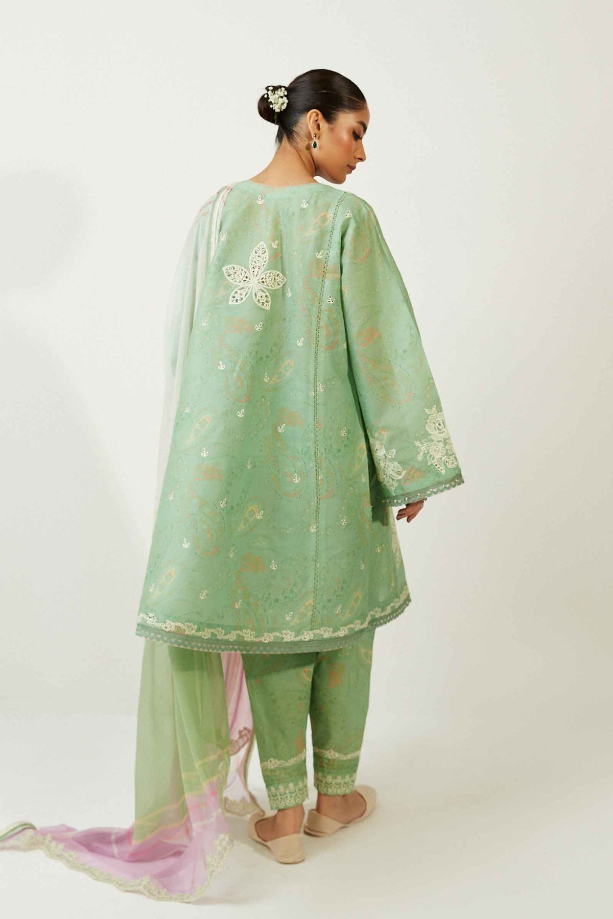 9A - Eid Embroidered Lawn 3P